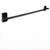Self Adhesive or Wall Mounted Curtain Rod - 16" - Black - IMAGE 1