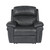 51" Black Leather Power Reclining Chair - IMAGE 1
