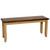 42” Brown Handcrafted Wooden Rectangular Bench - IMAGE 2