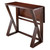 39.25" Walnut Brown Contemporary Drop Leaf High Table - IMAGE 1