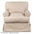 Set of 3 Tan Brown Solid T-Cushion Chair Slipcover 38" - IMAGE 2