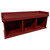 4' Distressed Black Bench with Cubbies - IMAGE 1
