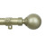 90" Gold Solid Contemporary Round Single Curtain Rod - IMAGE 1