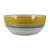 11" Orange and White Contemporary Striped Glass Serving Bowl - IMAGE 1