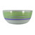 Blue Retro Stripe Hand Painted Glass Serving Bowl 11" - IMAGE 1