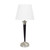 Table and Floor Lamps with Drum Shade - 60" - White and Black - Set of 3 - IMAGE 3