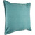 24" Teal Solid Square Throw Pillow with Embroidered Edges - IMAGE 1