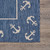 5.25' x 7' Navy and Beige Nautical Anchor Rectangular Outdoor Area Throw Rug - IMAGE 6