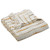 Yellow and White Shimmer Striped Woven Fringed Throw Blanket 50" x 60" - IMAGE 1