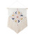 Embroidered Diamond Woven Cotton Wall Hanging Tapestry 35" x 21.5" - IMAGE 1
