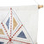 Embroidered Diamond Woven Cotton Wall Hanging Tapestry 35" x 21.5" - IMAGE 4