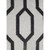 20" Black and White Geometric Square Throw Pillow - IMAGE 2