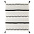 Black and White Stripe Tufted Throw Blanket 50" x 60" - IMAGE 3