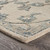 7' x 9' Ivory and Blue Floral Hand Tufted Rectangular Area Throw Rug - IMAGE 3
