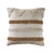 20" Beige and White Textured Square Throw Pillow - IMAGE 1