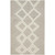 4' x 6' Gray and Ivory Moroccan Geometric Hand Tufted Rectangular Wool Area Throw Rug - IMAGE 1