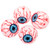 Bloodshot Eyeballs Halloween Decorations - 2" - Set of 4