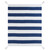 Navy Blue and White Striped Throw Blanket 50" x 60" - IMAGE 3