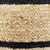 19" Tan and Black Double Striped Hand Woven Storage Basket with Handles - IMAGE 1