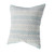 18" Blue and White Striped Arrow Pattern Square Throw Pillow - IMAGE 4