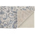 6.5' x 9.5' Blue and Ivory Floral Rectangular Area Throw Rug - IMAGE 4
