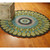 5' Green and Gray Peacock Hand Tufted Area Throw Rug