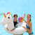 68" Rainbow Unicorn Inflatable Swimming Pool Tube Ring Float - IMAGE 2