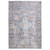 7.75' x 9.75' Blue and Gray Medallion Rectangular Area Throw Rug - IMAGE 1