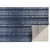5' x 8' Navy Blue and Ivory Striated Rectangular Area Throw Rug - IMAGE 4
