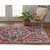 6.25' x 9.5' Red and Blue Tribal Kazak Rectangular Area Throw Rug - IMAGE 2