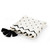 Black and White Dash Dot Throw Blanket 50" x 60" - IMAGE 1