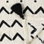 Black and White Dash Dot Throw Blanket 50" x 60" - IMAGE 2