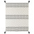Black and White Dash Dot Throw Blanket 50" x 60" - IMAGE 3