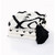 Black and White Dash Dot Throw Blanket 50" x 60"