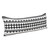 36" Black and White Mosaic Geometric Striped Lumbar Rectangular Throw Pillow - IMAGE 4