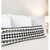 36" Black and White Mosaic Geometric Striped Lumbar Rectangular Throw Pillow