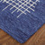 5' x 8' Blue and Ivory Architectural Hand Tufted Rectangular Wool Area Throw Rug - IMAGE 3