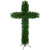 7' Artificial Pine Christmas Cross, Unlit - IMAGE 1