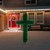 7' Artificial Pine Christmas Cross, Unlit - IMAGE 2