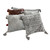 20" Red and Silver Traditional Textured Square Throw Pillow