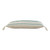 36" Turquoise and White Striped Hand Loomed Rectangular Lumbar Pillow - IMAGE 6