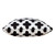 20" Black and White Swiss Cross Geometric Square Throw Pillow - IMAGE 6