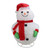 24" Pre-Lit Red and White 3-D Jolly Winter Snowman Collapsible Outdoor Christmas Decor - IMAGE 1