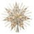 14" Lighted Capiz Sunburst 7-Point Star Christmas Tree Topper, Clear Lights - IMAGE 1