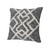 20" Black and Cream Diamond Pattern Tufted Square Throw Pillow - IMAGE 3