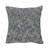 20" Black and Cream Diamond Pattern Tufted Square Throw Pillow