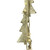 20" Creamy White Four Christmas Trees on Twine Dangle Holiday Ornament - IMAGE 1