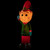40" Lighted Blow Mold Elf Outdoor Christmas Decoration - IMAGE 3
