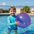 Inflatable Transparent Beach Ball - 14" - Purple - IMAGE 1