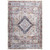 9' x 12' Gray and Blue Vintage Medallion Rectangular Area Throw Rug - IMAGE 1